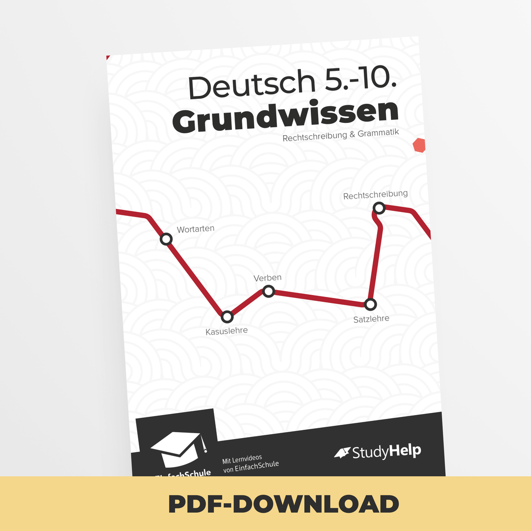 Deutsch Grundwissen - Rechtschreibung & Grammatik (EinfachSchule) | StudyHelp Verlag.