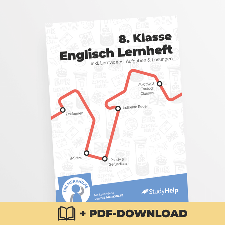 Englisch Lernheft 8. Klasse | StudyHelp Verlag.