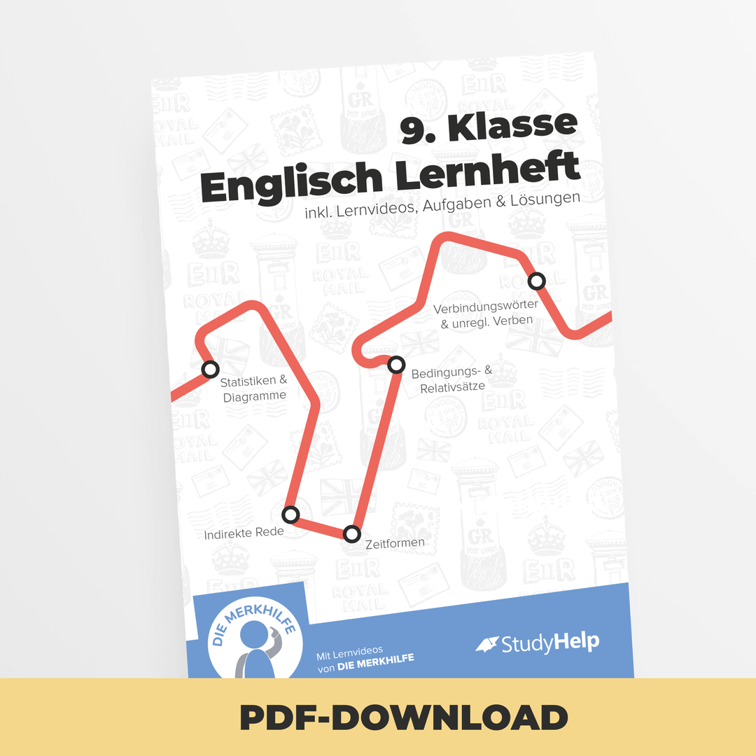 Englisch Lernheft 9. Klasse | StudyHelp Verlag.