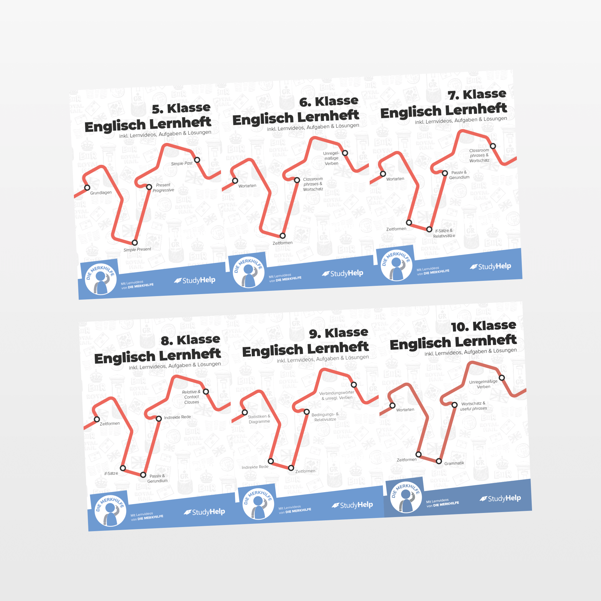 Englisch Lernhefte Set für die SEK 1 Buch
