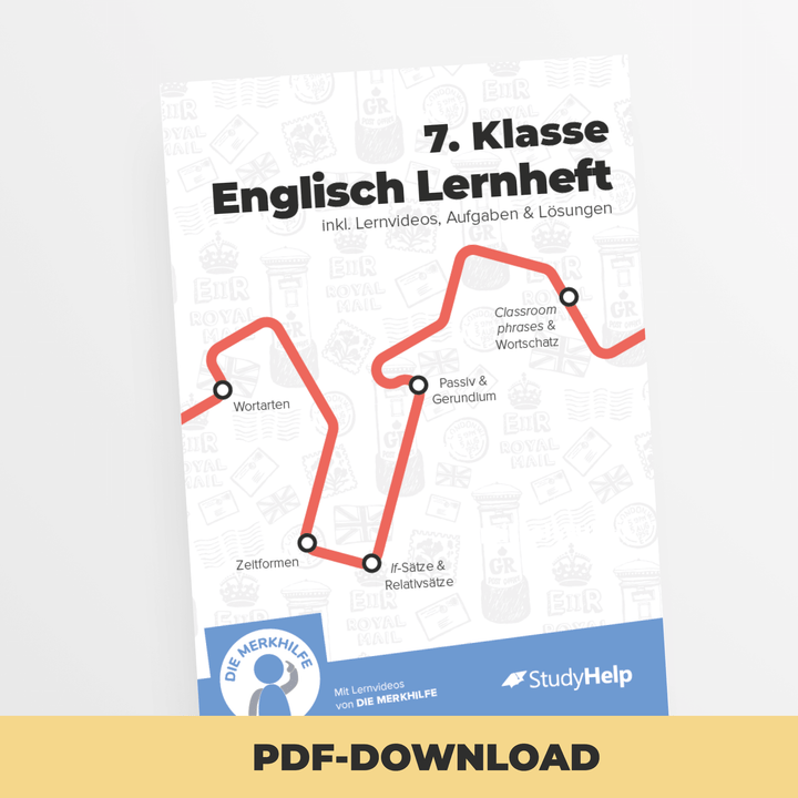 Englisch Lernheft 7. Klasse | StudyHelp Verlag.