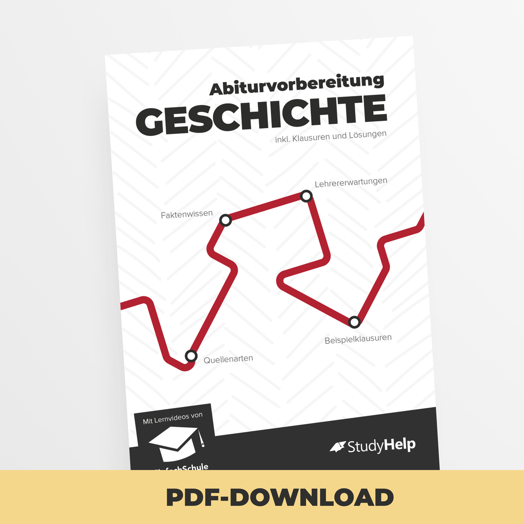Geschichte Abiturvorbereitung mit EinfachSchule | StudyHelp Verlag.