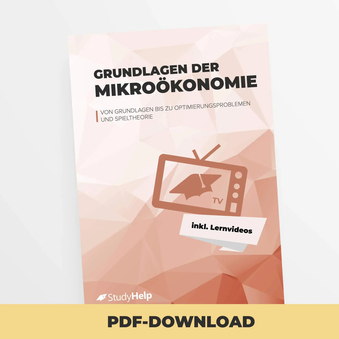 Grundlagen der Mikroökonomie (VWL) | StudyHelp Verlag.