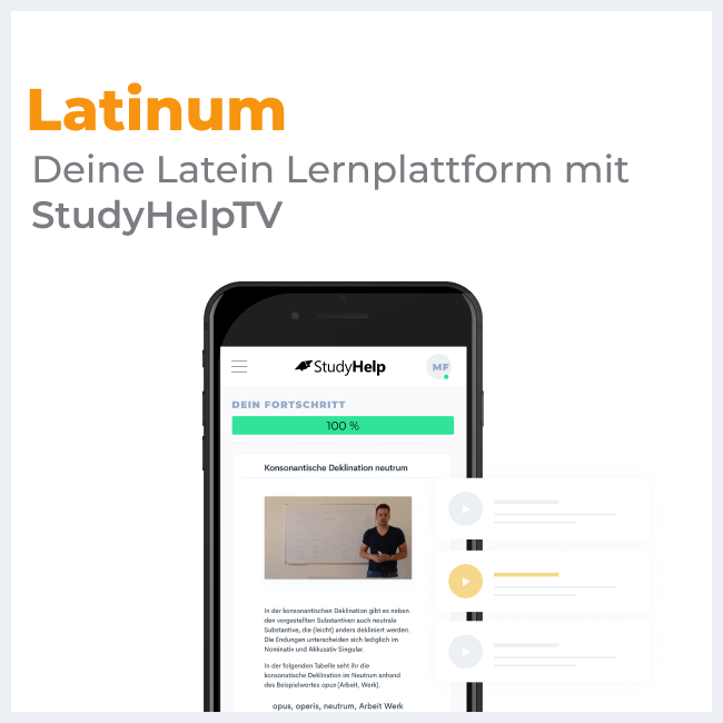Latein Onlinekurs | StudyHelp Verlag.