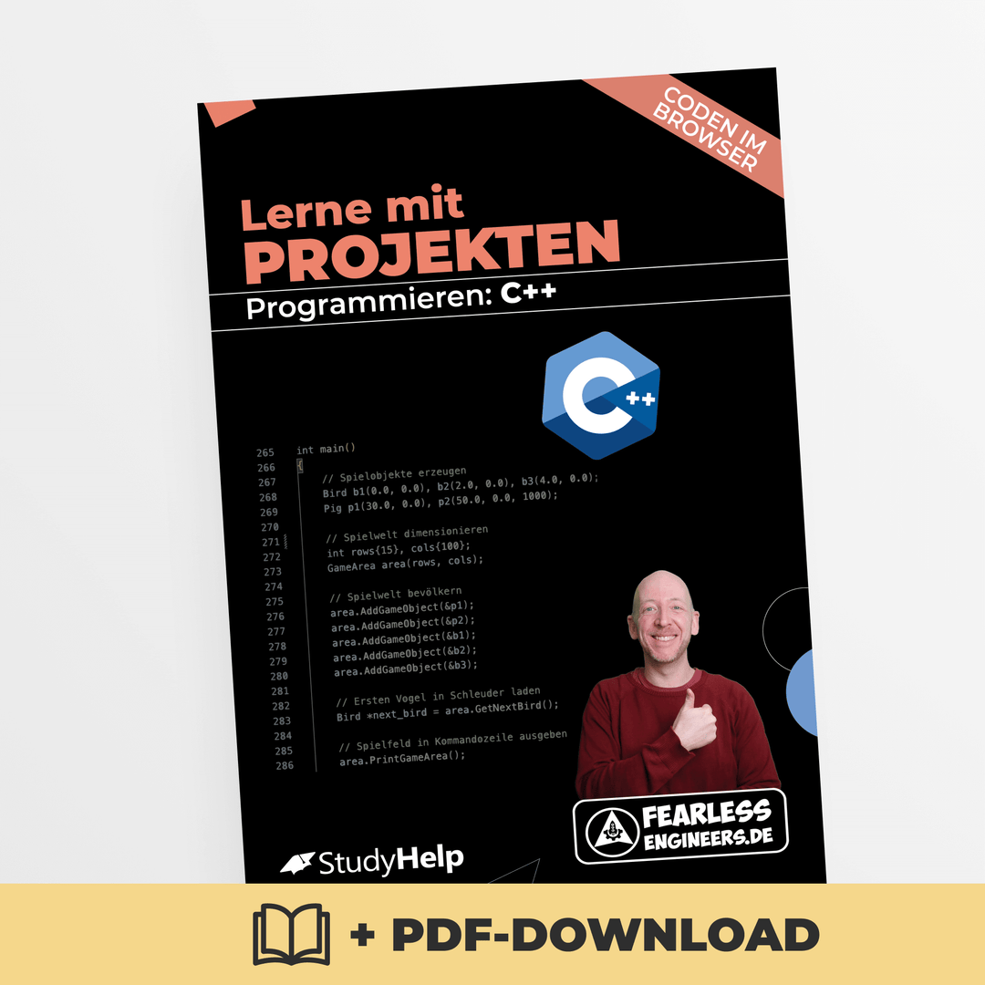 Lerne mit Projekten Programmieren: C++ | StudyHelp Verlag.