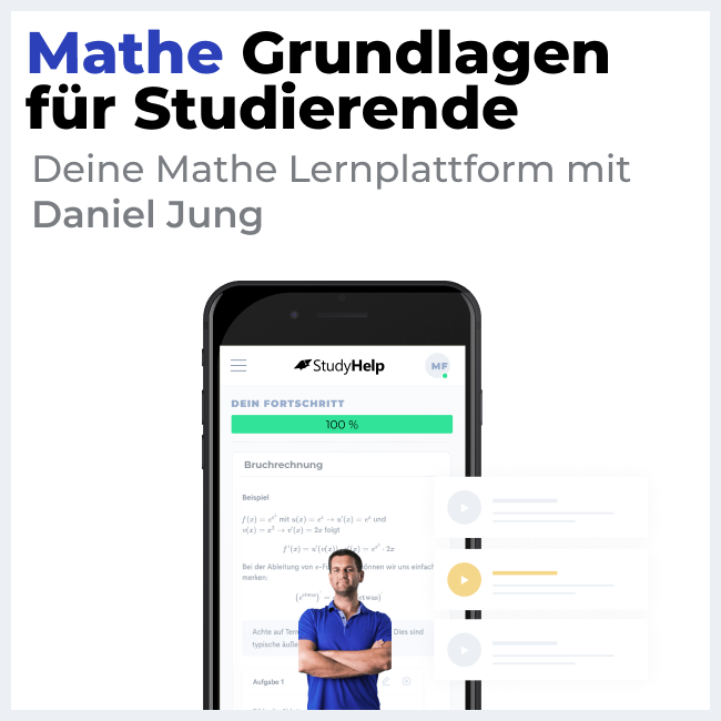 Mathematische Grundlagen für Studierende Onlinekurs | StudyHelp Verlag.