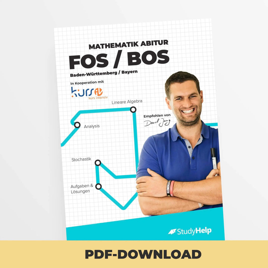 Mathematik Abitur Lernheft FOS/BOS (BY / BW) | StudyHelp Verlag.
