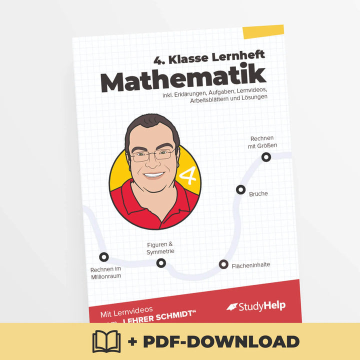 Mathematik Lernheft 4. Klasse - Lehrer Schmidt | StudyHelp Verlag.