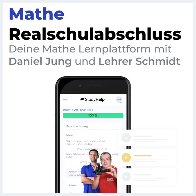 Mathe Onlinekurs Realschulabschluss Klasse 10 | StudyHelp Verlag.