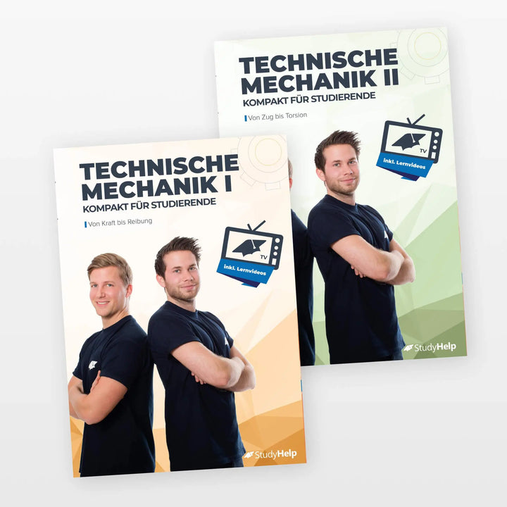 Technische Mechanik 1 & 2 Lernhefte Set | StudyHelp Verlag.