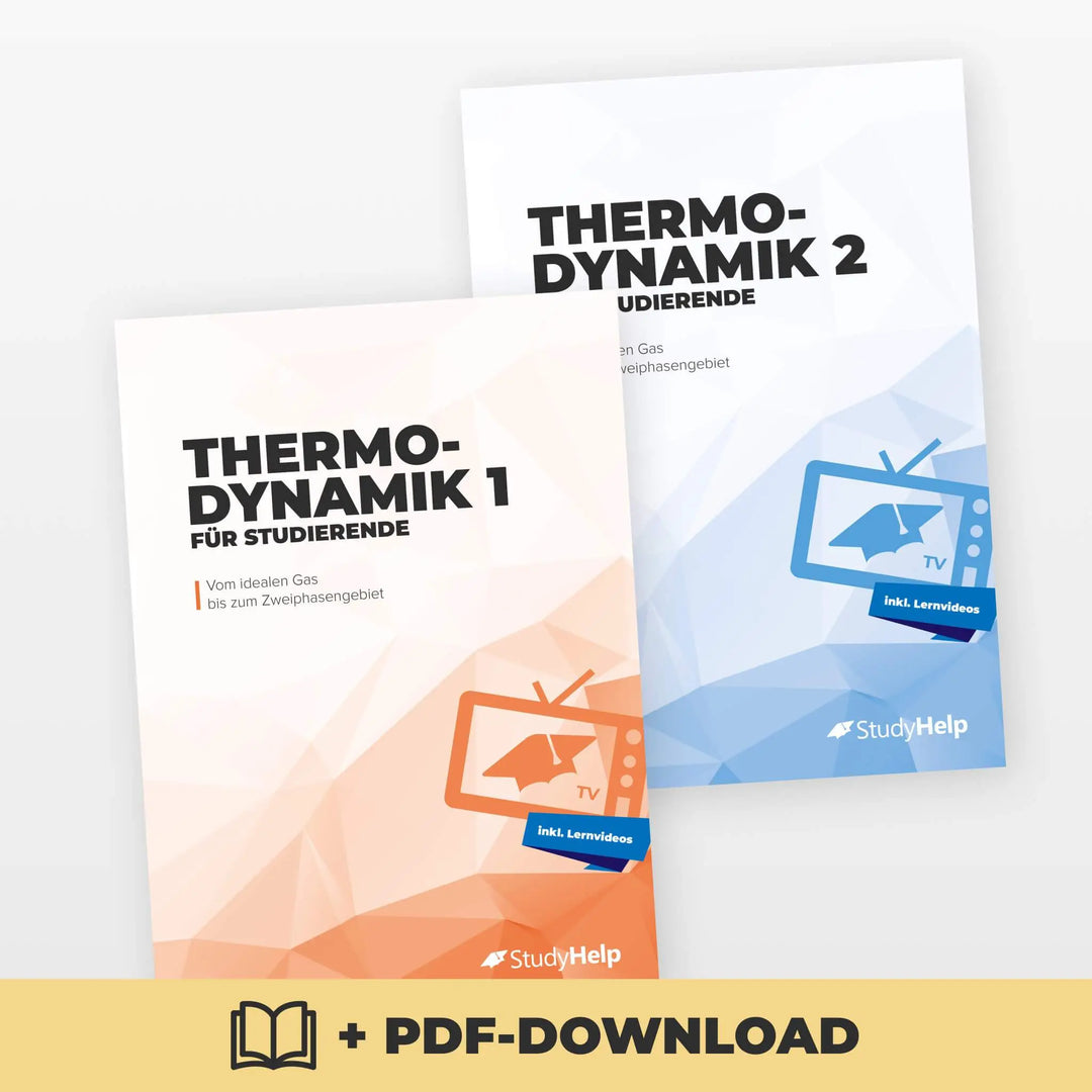 Thermodynamik 1 & 2 Lernhefte Set | StudyHelp Verlag.